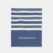 Breedbandes aangepast monogram deken (Voorkant)