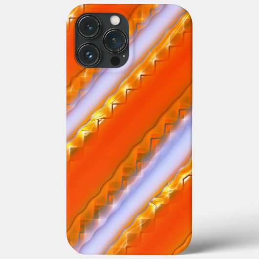 Breedbandjes in oranje-elastijl met ijs Case-Mate iPhone case (Achterkant)