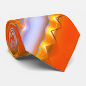 Breedbandjes in oranje-elastijl met ijs stropdas (Opgerold)