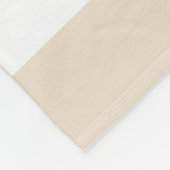 Breedbandjes, room en wit fleece deken (Hoek)