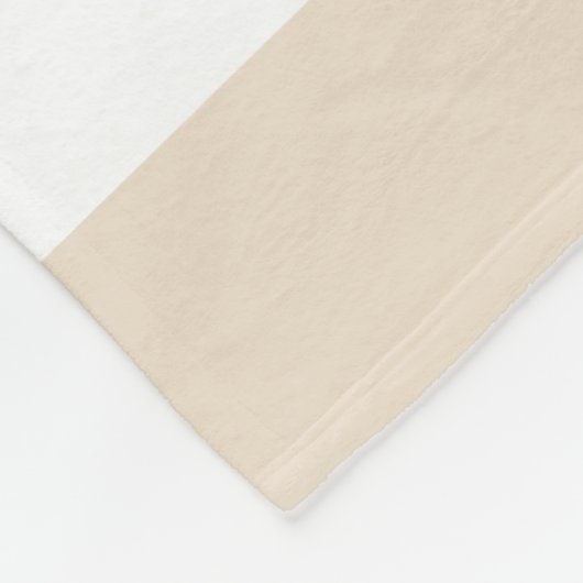 Breedbandjes, room en wit fleece deken (Hoek)
