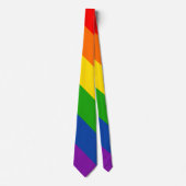Breedbandregenboog LGBTQ+ Pride Flag, Gay Pride Stropdas (Voorkant)