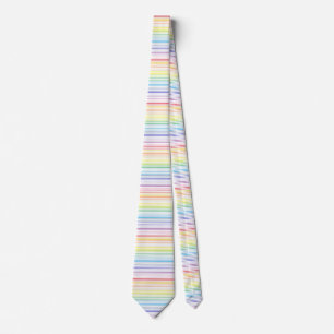 Breedbandspectrum Rainbow Stripes Stropdas