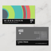 Breedbeeld 0430 - Kleurrijke cirkel 04 Visitekaartje (Voorkant / Achterkant)