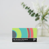 Breedbeeld 0430 - Kleurrijke cirkel 04 Visitekaartje (Staand voorkant)