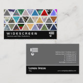 Breedbeeld 0435 - Driehoekige texturen Visitekaartje (Voorkant / Achterkant)