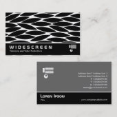 Breedbeeld 0447 - Abstracte bladeren Visitekaartje (Voorkant / Achterkant)