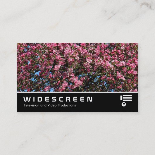 Breedbeeld 0473 - Roze Cherry Blossom Visitekaartje (Voorkant)