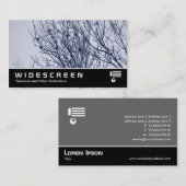 Breedbeeld 0520 - Stapeltjes in een boom Visitekaartje (Voorkant / Achterkant)