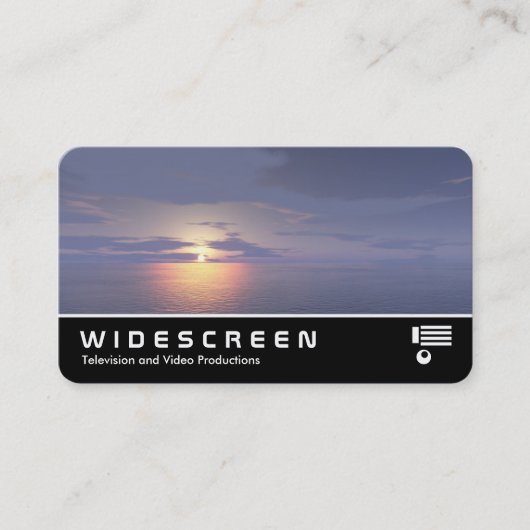 Breedbeeld 0529 - Zonsopkomst/zonsondergang Visitekaartje (Voorkant)