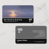 Breedbeeld 0529 - Zonsopkomst/zonsondergang Visitekaartje (Voorkant / Achterkant)