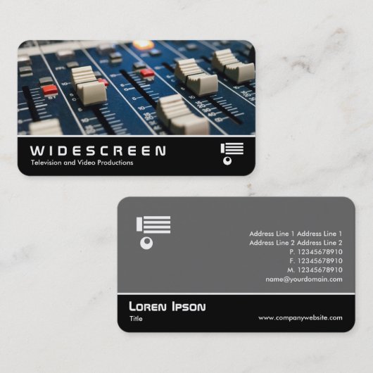 Breedbeeld 0537 - Mengblad Visitekaartje (Voorkant / Achterkant)