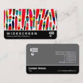 Breedbeeld 0556 - Collaged Color Splash 150222 Visitekaartje (Voorkant / Achterkant)