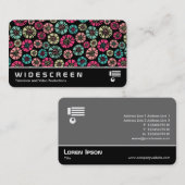 Breedbeeld 0557 - Abstract Flowers 031023 Visitekaartje (Voorkant / Achterkant)