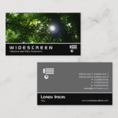 Breedbeeld 07 Zon in de Bomen Visitekaartje (Voorkant / Achterkant)