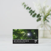 Breedbeeld 07 Zon in de Bomen Visitekaartje (Staand voorkant)