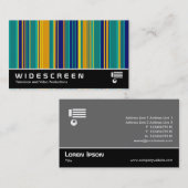 Breedbeeld 154 - Kleurstrepen Visitekaartje (Voorkant / Achterkant)