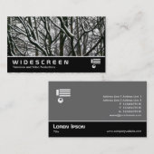 Breedbeeld 157 - takken in de sneeuw visitekaartje (Voorkant / Achterkant)