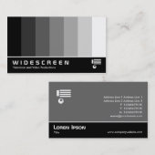 Breedbeeld 160 - kleurenmengsel - zwart-wit visitekaartje (Voorkant / Achterkant)