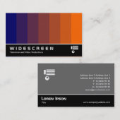 Breedbeeld 166 - Kleurenmengsel - Donkerblauw tot  Visitekaartje (Voorkant / Achterkant)