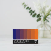 Breedbeeld 166 - Kleurenmengsel - Donkerblauw tot  Visitekaartje (Staand voorkant)