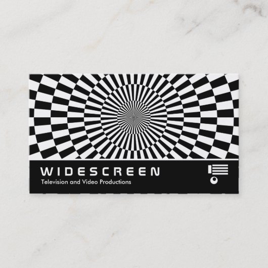 Breedbeeld 180 - Op art Visitekaartje (Voorkant)