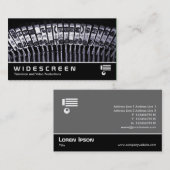 Breedbeeld 217 - schrijfmachine visitekaartje (Voorkant / Achterkant)