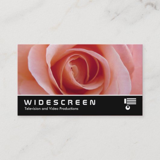 Breedbeeld 229 - Roze Rose Visitekaartje (Voorkant)