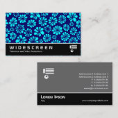 Breedbeeld 239 - Cyaan- en zeemineslijm Visitekaartje (Voorkant / Achterkant)