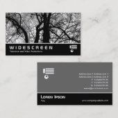 Breedbeeld 257 - Contrastbomen met hoog contrast Visitekaartje (Voorkant / Achterkant)