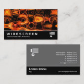 Breedbeeld 269 - Abstracte vlam 02 Visitekaartje (Voorkant / Achterkant)