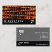 Breedbeeld 270 - Abstracte vlam 03 Visitekaartje (Voorkant / Achterkant)