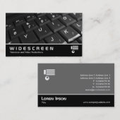 Breedbeeld 302 - Toetsenbord Visitekaartje (Voorkant / Achterkant)