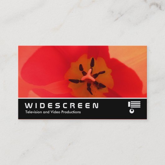 Breedbeeld 320 - In een tulp Visitekaartje (Voorkant)