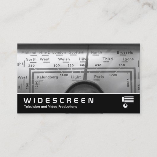 Breedbeeld 330 - oude Britse radiozender Visitekaartje (Voorkant)