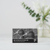 Breedbeeld 355 - Grijsganzen B&W Visitekaartje (Staand voorkant)