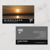 Breedbeeld 360 - Zonnetijd over Cardiff Bay Visitekaartje (Voorkant / Achterkant)