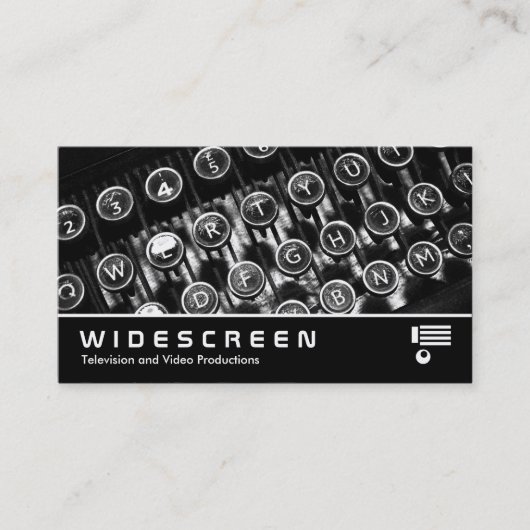 Breedbeeld 365 - Oude schrijfmachine Visitekaartje (Voorkant)