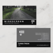 Breedbeeld 387 - Pad in park Visitekaartje (Voorkant / Achterkant)