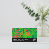 Breedbeeld 395 - Psychedelic Flower Bed Visitekaartje (Staand voorkant)