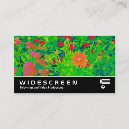 Breedbeeld 395 - Psychedelic Flower Bed Visitekaartje (Voorkant)