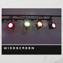 Breedbeeld - Rij van spotlichten Flyer