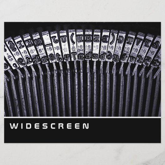Breedbeeld - Typemachine Flyer (Voorkant)