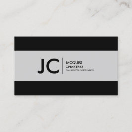 Breedbeeldfilm Moderne monogram Professional Visitekaartje