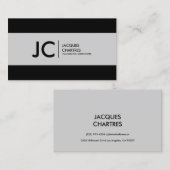 Breedbeeldfilm Moderne monogram Professional Visitekaartje (Voorkant / Achterkant)