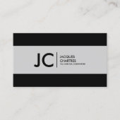 Breedbeeldfilm Moderne monogram Professional Visitekaartje (Voorkant)