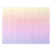 Breedbeeldpapier - Waterverf Geel Roze Paars Notitieblok (Voorkant)