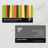 Breedbeeldscherm 396 - onregelmatige strepen visitekaartje (Voorkant / Achterkant)