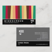 Breedbeeldscherm 397 - onregelmatige strepen 02 visitekaartje (Voorkant / Achterkant)