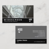 Breedbeeldscherm 402 - Arcade/winkelcentrum Visitekaartje (Voorkant / Achterkant)